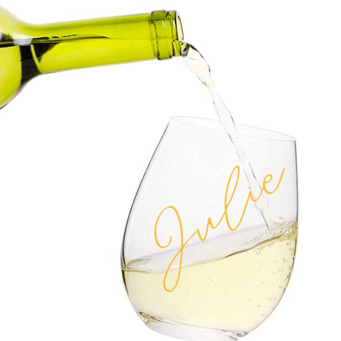 Custom Wine Glasses French Bistro Stemless Wine Glass Prosecco Gin Cocktail Glass - Design name - Image 5