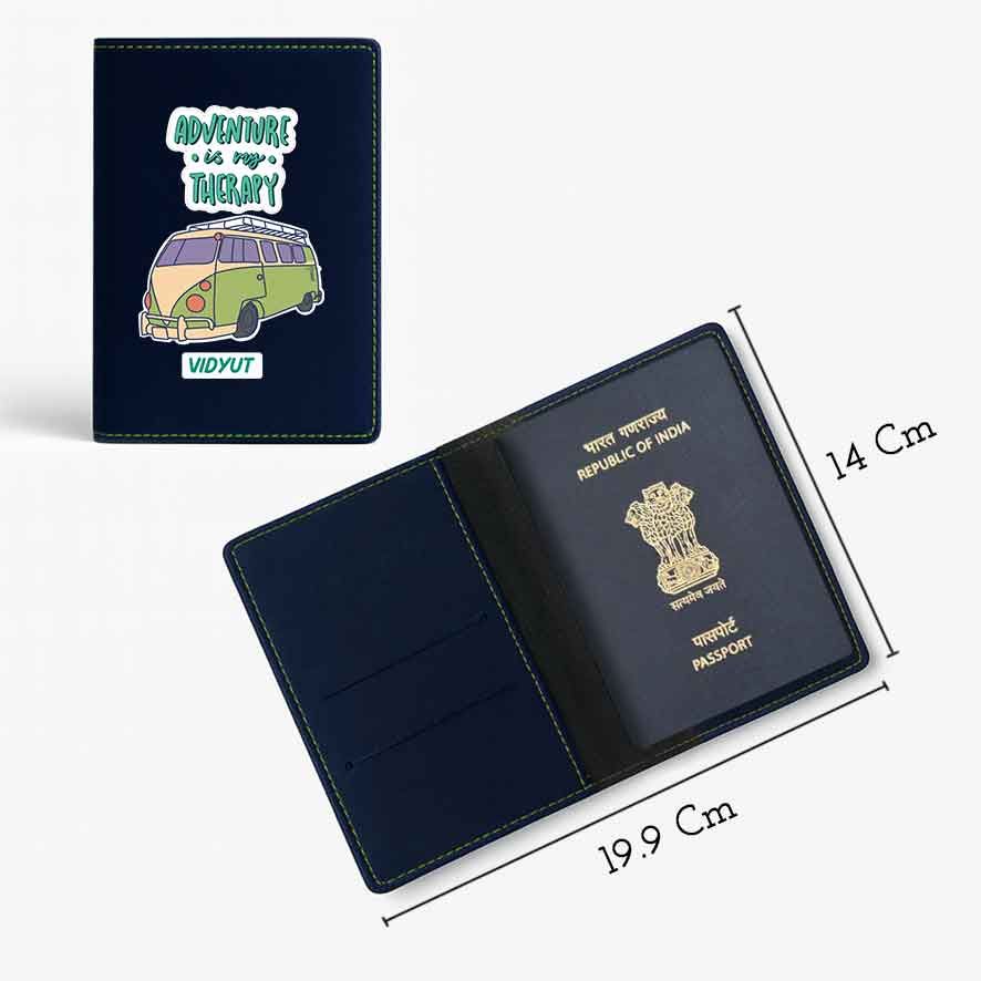 Customised Passport Holder Faux Leather Custom Covers for Passports-Adventure Therapy - Image 15