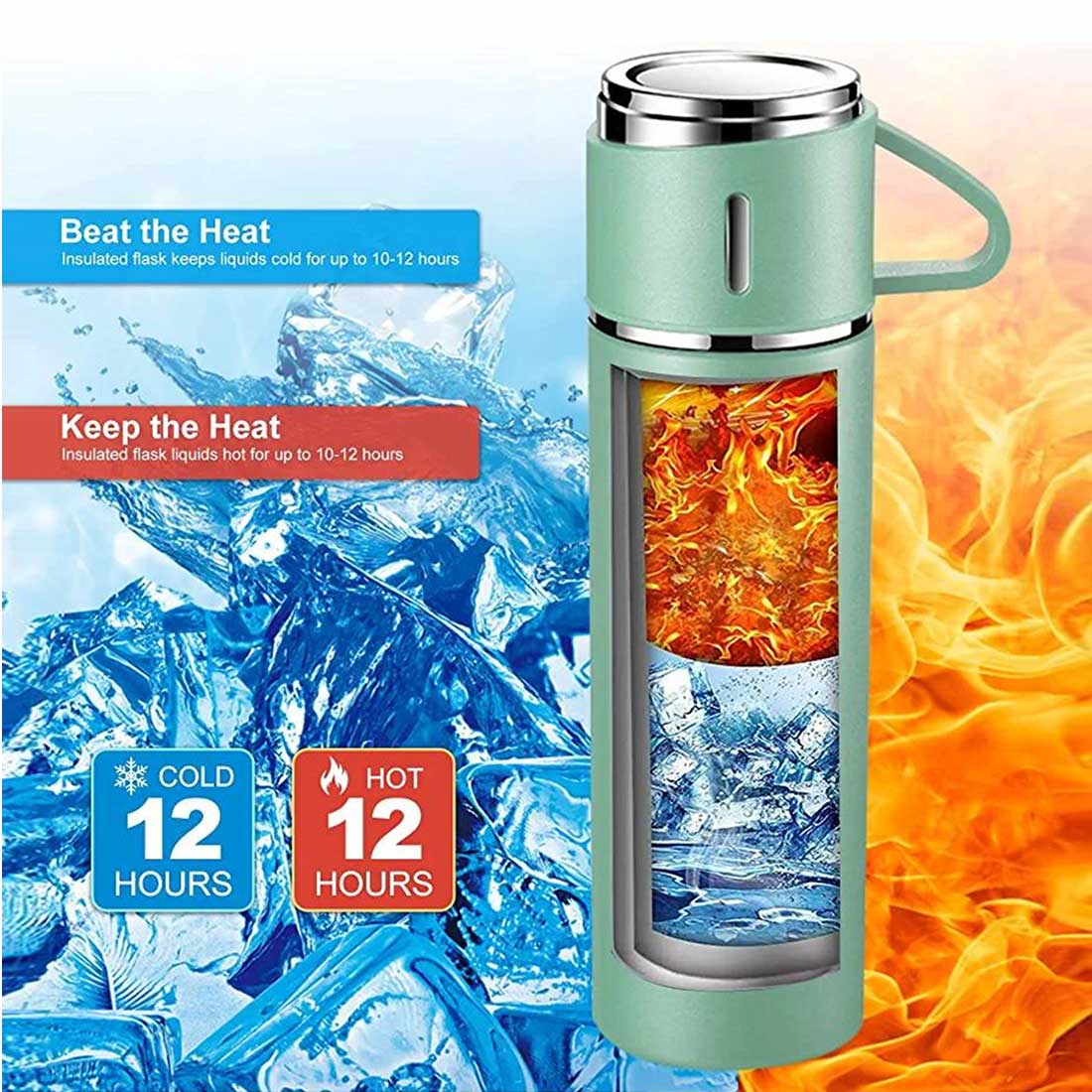 Customised Thermos Bottle With Cups Set for Travel Outdoor - Image 8