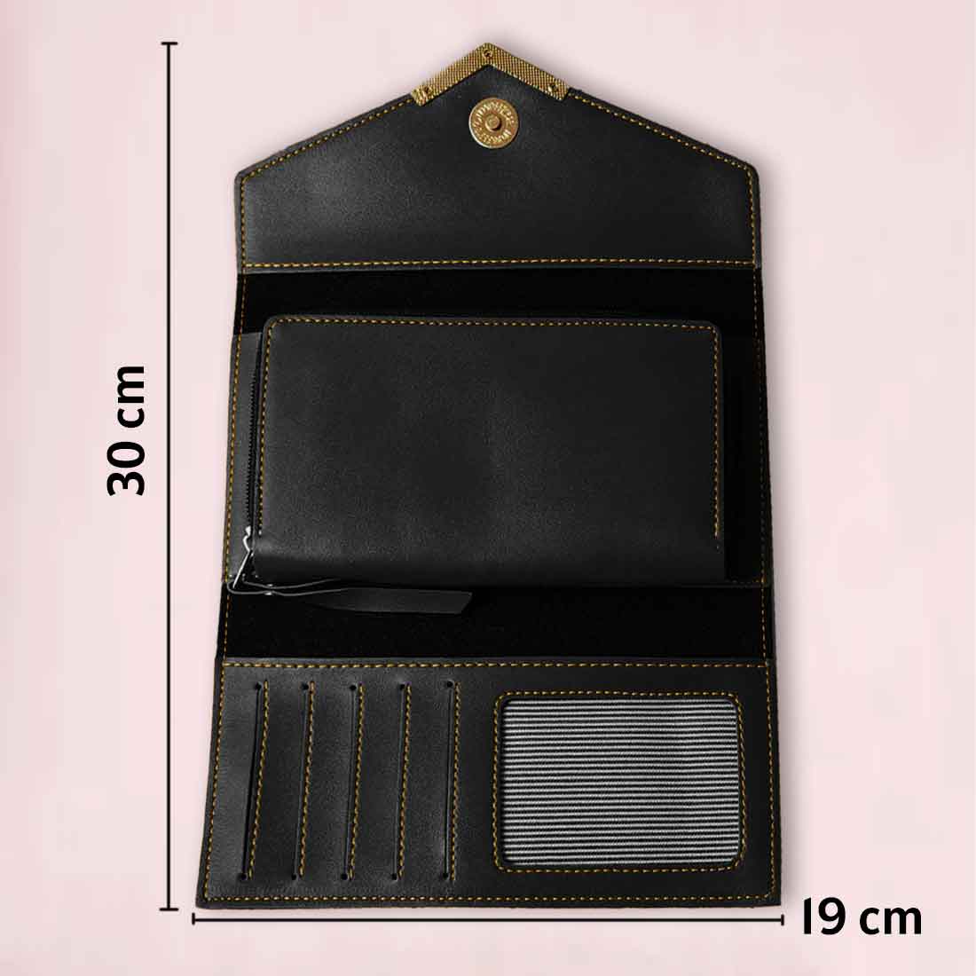 Customised Wallet for Women with Name - Faux Leather Clutch Purses for Ladies - Image 22