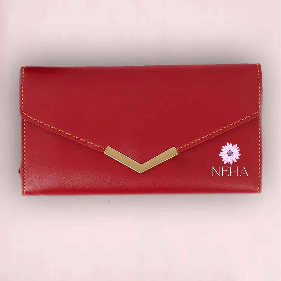 Customised Wallet for Women with Name - Faux Leather Clutch Purses for Ladies - Image 8