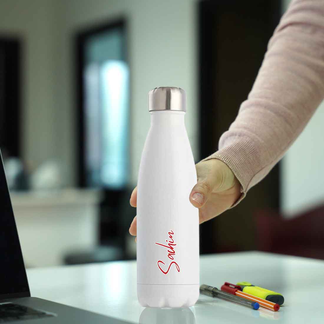 Customized Bottle with Name - Stainless Steel Insulated Cola Shape Water Bottle - Image 12