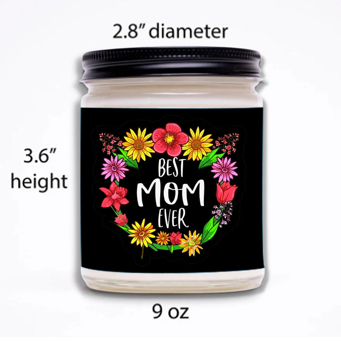 Customized Candles Gift For Mother's Day - Floral - Image 3