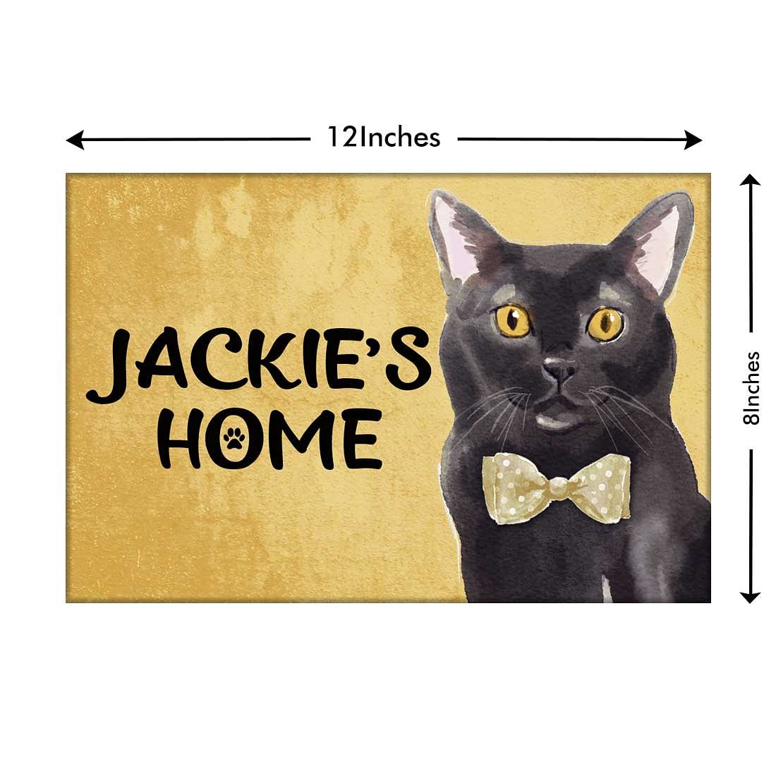 Customized Cat Name Plate - Lucky Black Cat - Image 3