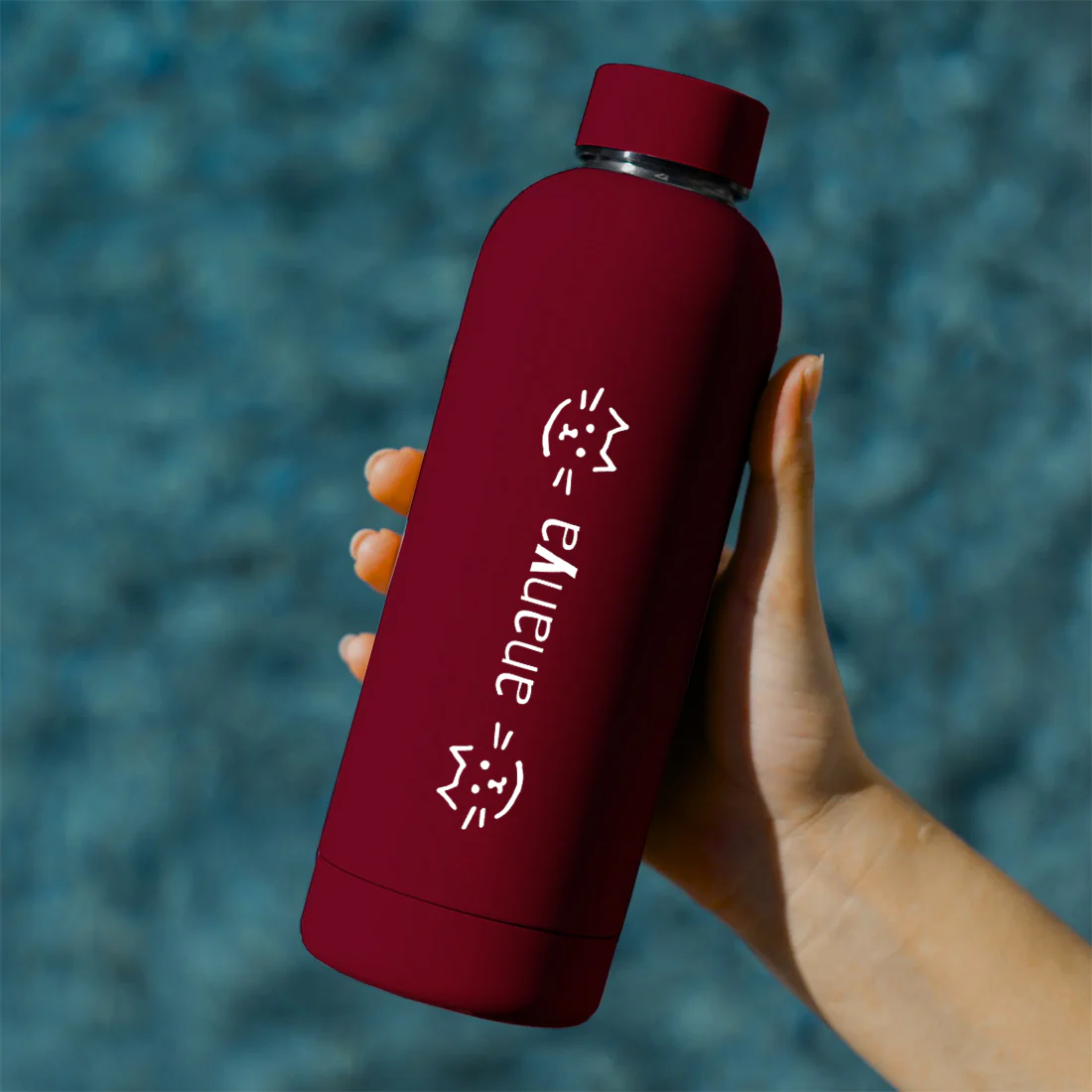Personalized Children's Stainless Steel Water Bottle – 500ml Double Insulated, BPA-Free, Leakproof Thermos for School, Travel & Home