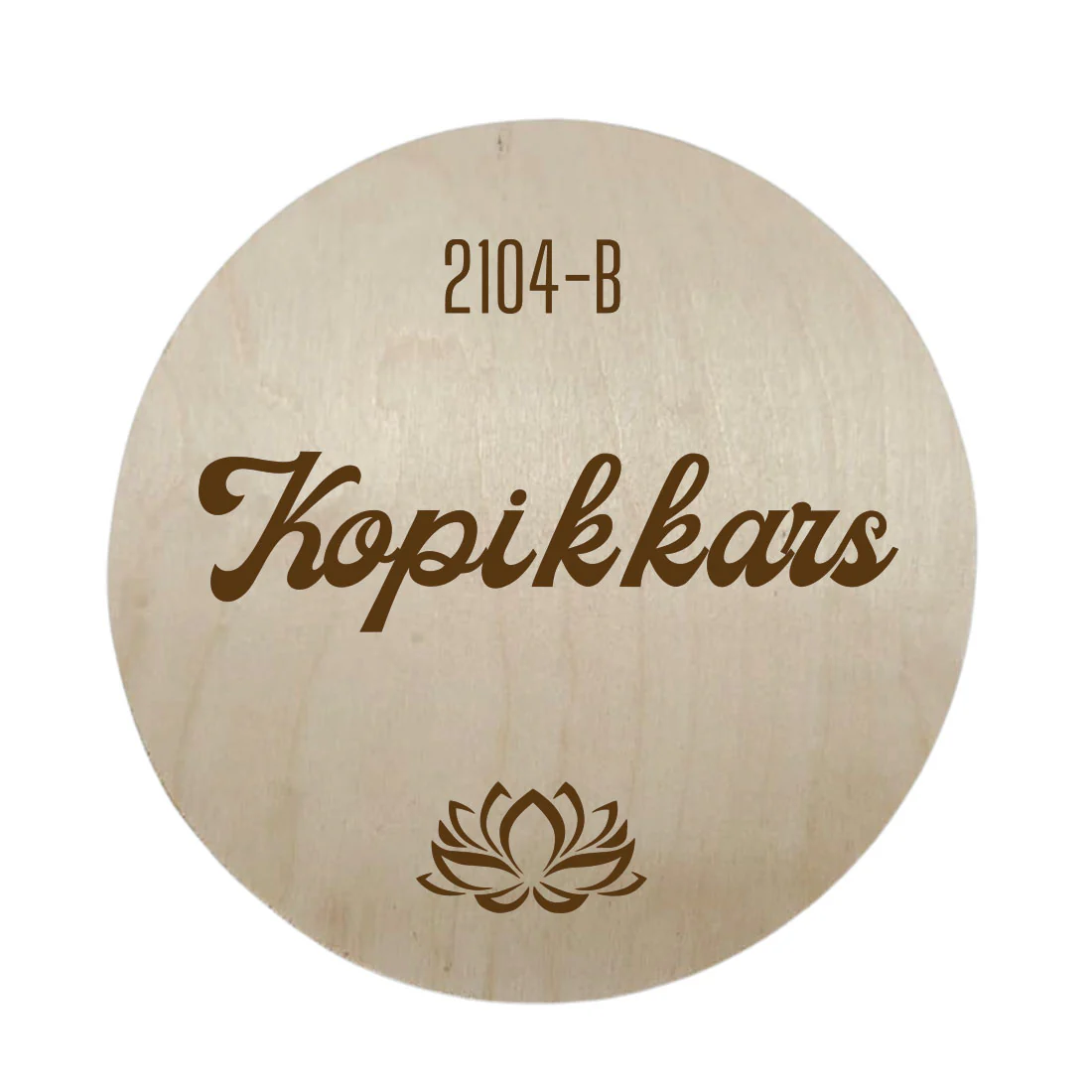 Customized Engrave Round Name Plate Design for Home Flat Wooden Name Board - Image 3