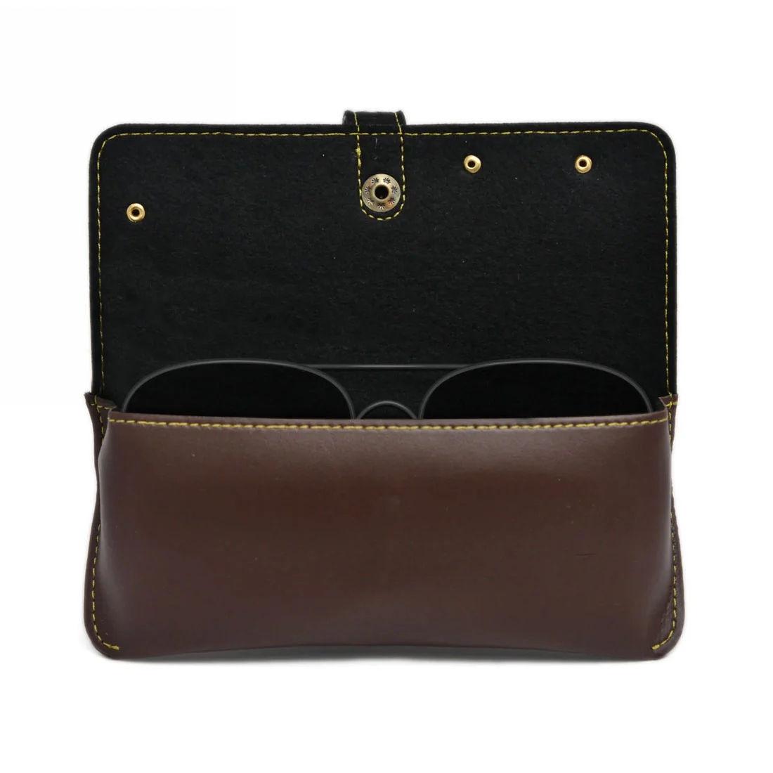 Customized Glasses Case EyeWear Sunglass Specs Holder - Premium Vegan Leather - Image 3