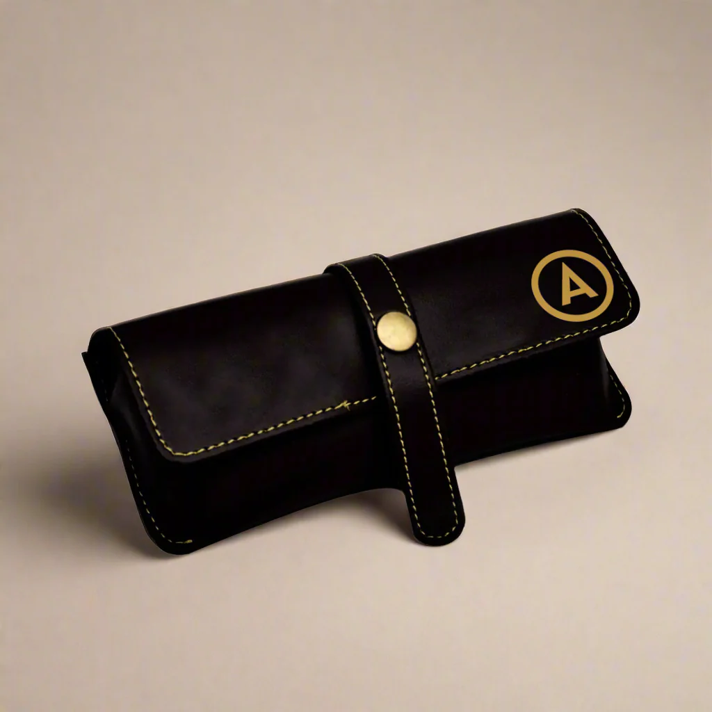 Customized Glasses Case EyeWear Sunglass Specs Holder - Premium Vegan Leather