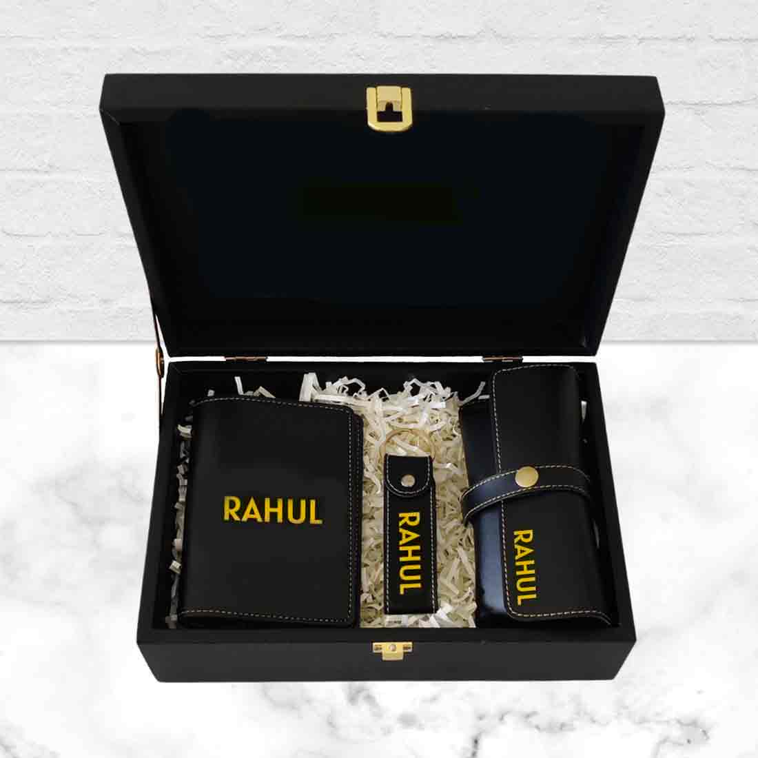 Customized Gift Box with Passport Cover Custom Keychains and Specs Sunglass Holder Cover - Image 4
