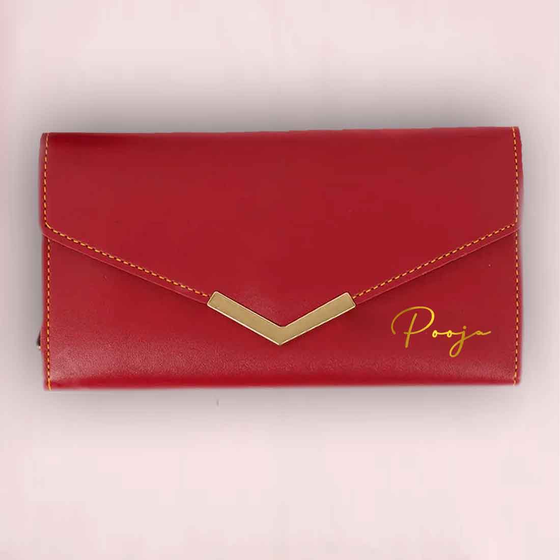 Customized Ladies Clutch Purses - Faux Leather Wallet for Women - Image 4