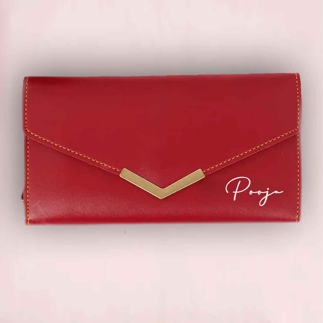 Customized Ladies Clutch Purses - Faux Leather Wallet for Women - Image 8