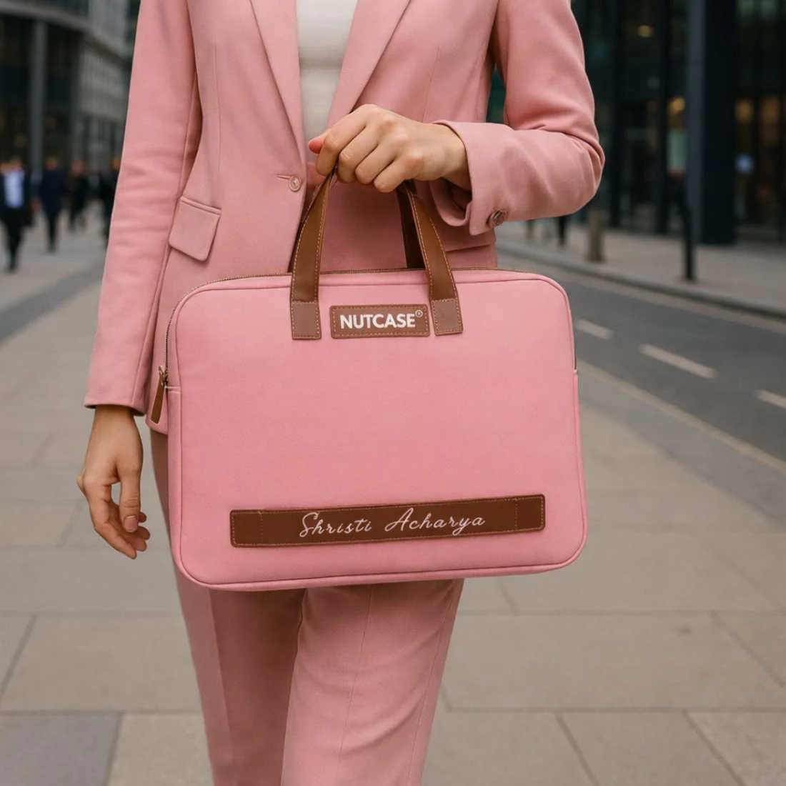 Customized Laptop Bag for Women - Duo Tone Premium Laptop Carry Bag for up to 15” Laptops