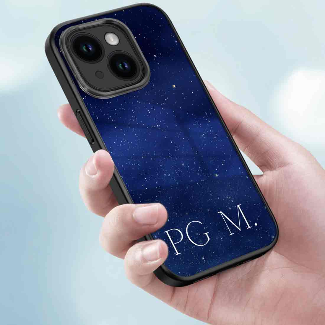 Customized Mobile Cover Apple iPhone 14 Case With Name - Starry Night - Image 3