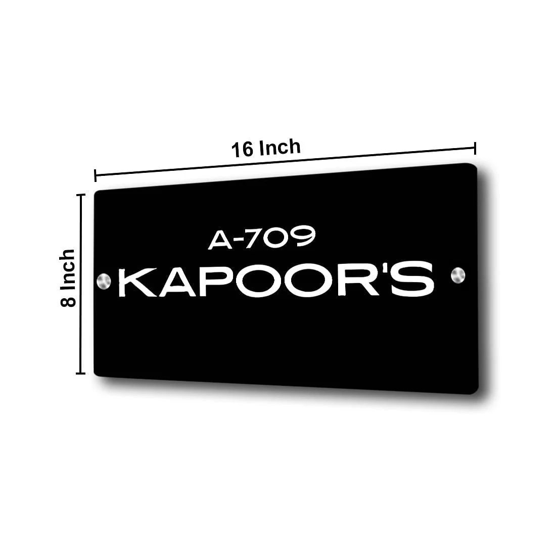 Customized Name Plate Design in Acrylic for Home Flats Entrance Door Personalized Acrylic Board - Image 6