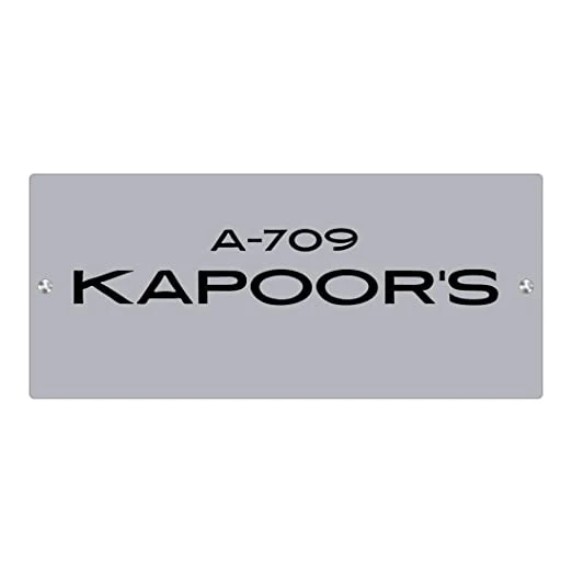 Customized Name Plate Design in Acrylic for Home Flats Entrance Door Personalized Acrylic Board - Image 9
