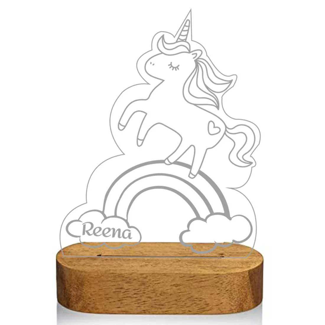 Customized Night Lamp for Kids Birthday Return Gift Ideas - Unicorn - Image 3
