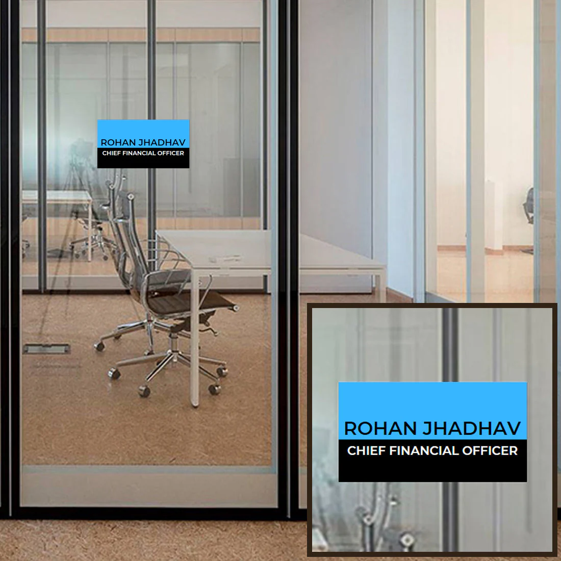 Personalized Office Door Name Plates Stylish Signs for Workspace - Finalcial - Image 5