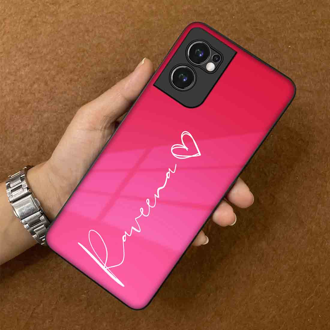 Customized Oneplus CE2 Back Cover with Signature Calligraphy Name - Image 3