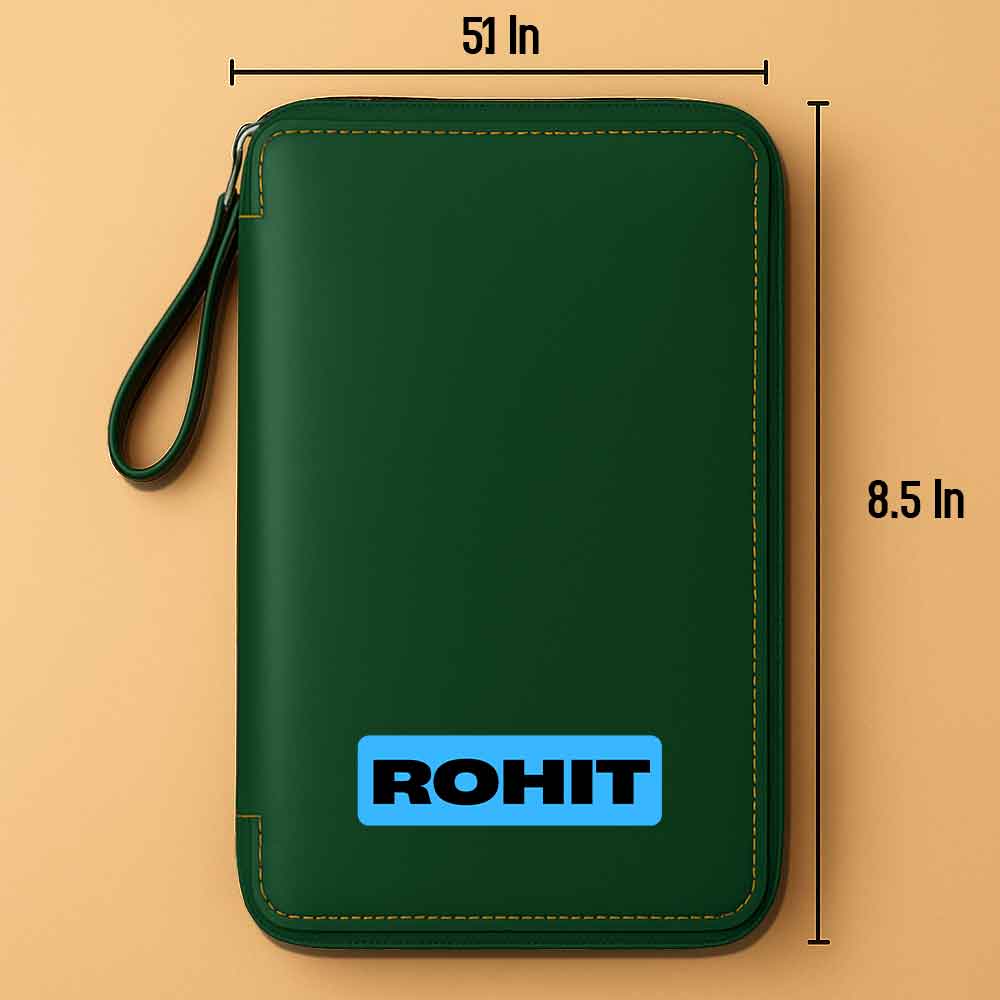 Customized Passport Case with Name Faux Leather Passport Wallet & Luggage Tag Set - Image 16