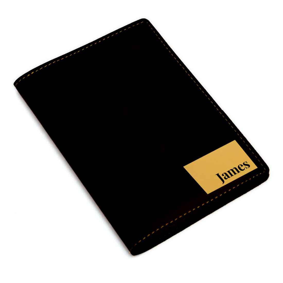 Personalised Travel Wallet Pu Leather Passport Cover - Name Box - Image 4