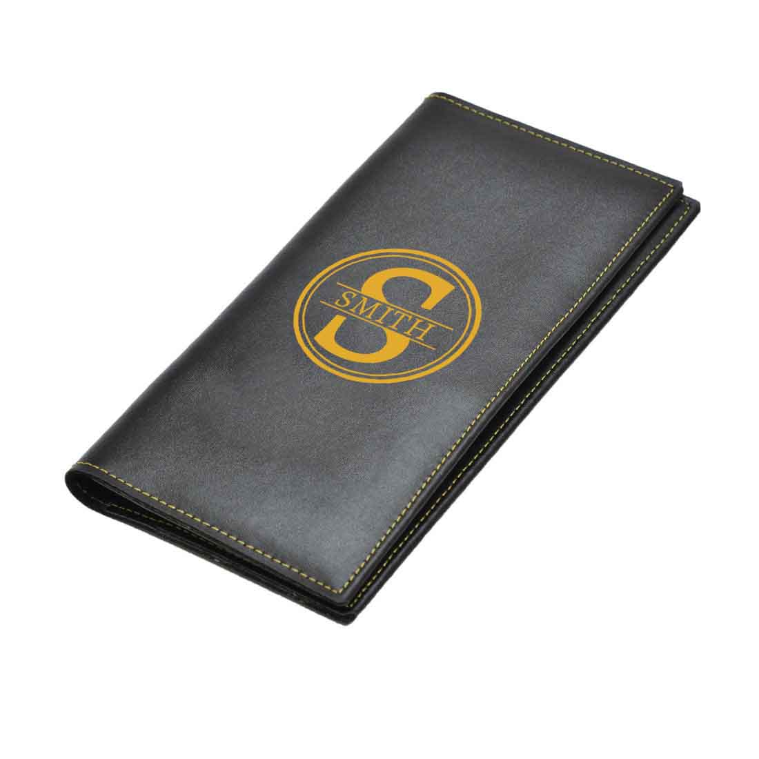 Personalised Travel Wallet Organizer Vegan Leather for Men - Add Name - Image 3