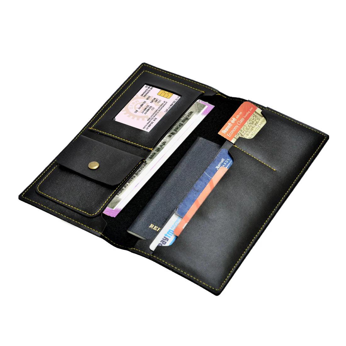 Customized Passport Holder Travel Document Organizer - Initials - Image 2