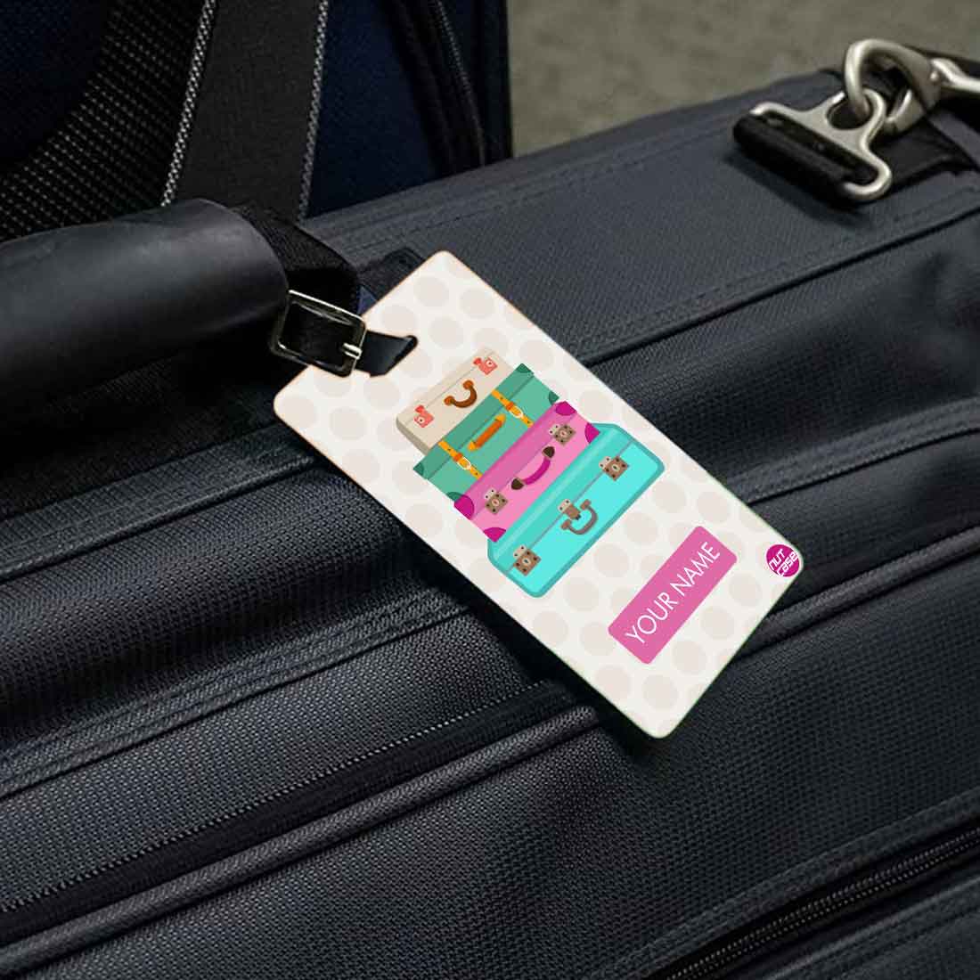 Customized Passport Cover for Girl -  Suitcase - Image 5