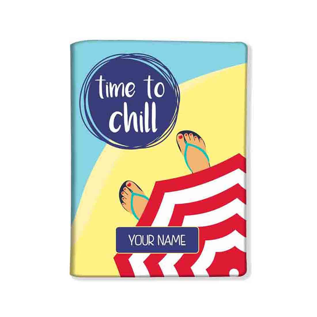 Classic Personalized Passport Cover - Time To Chill - Image 4