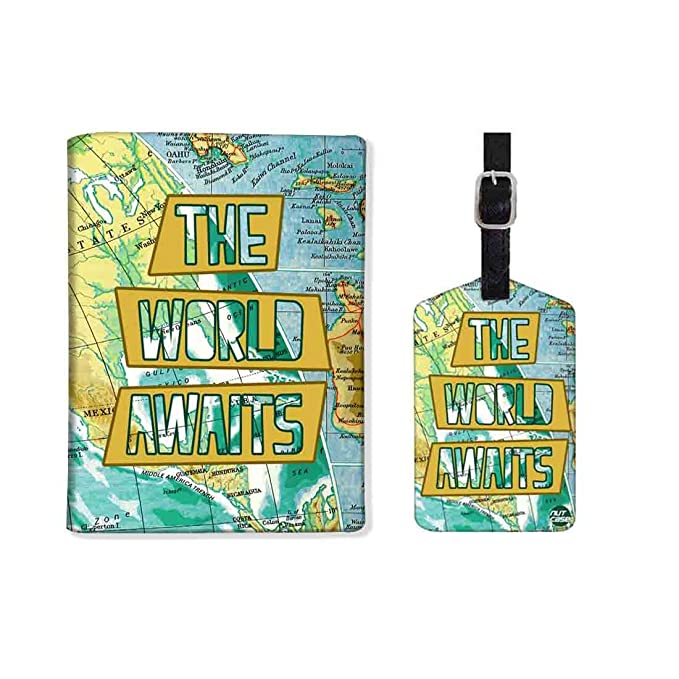 Customized Name Passport Cover -  The World Awaits - Image 4