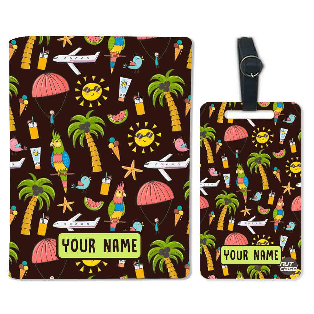 Cute Customized Travel Passport Cover  -Summer Adventure - Image 5