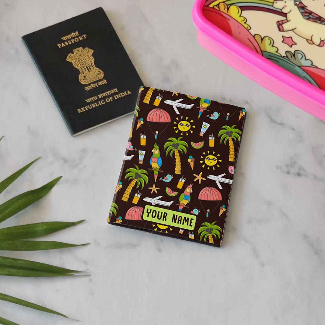 Cute Customized Travel Passport Cover  -Summer Adventure - Image 6