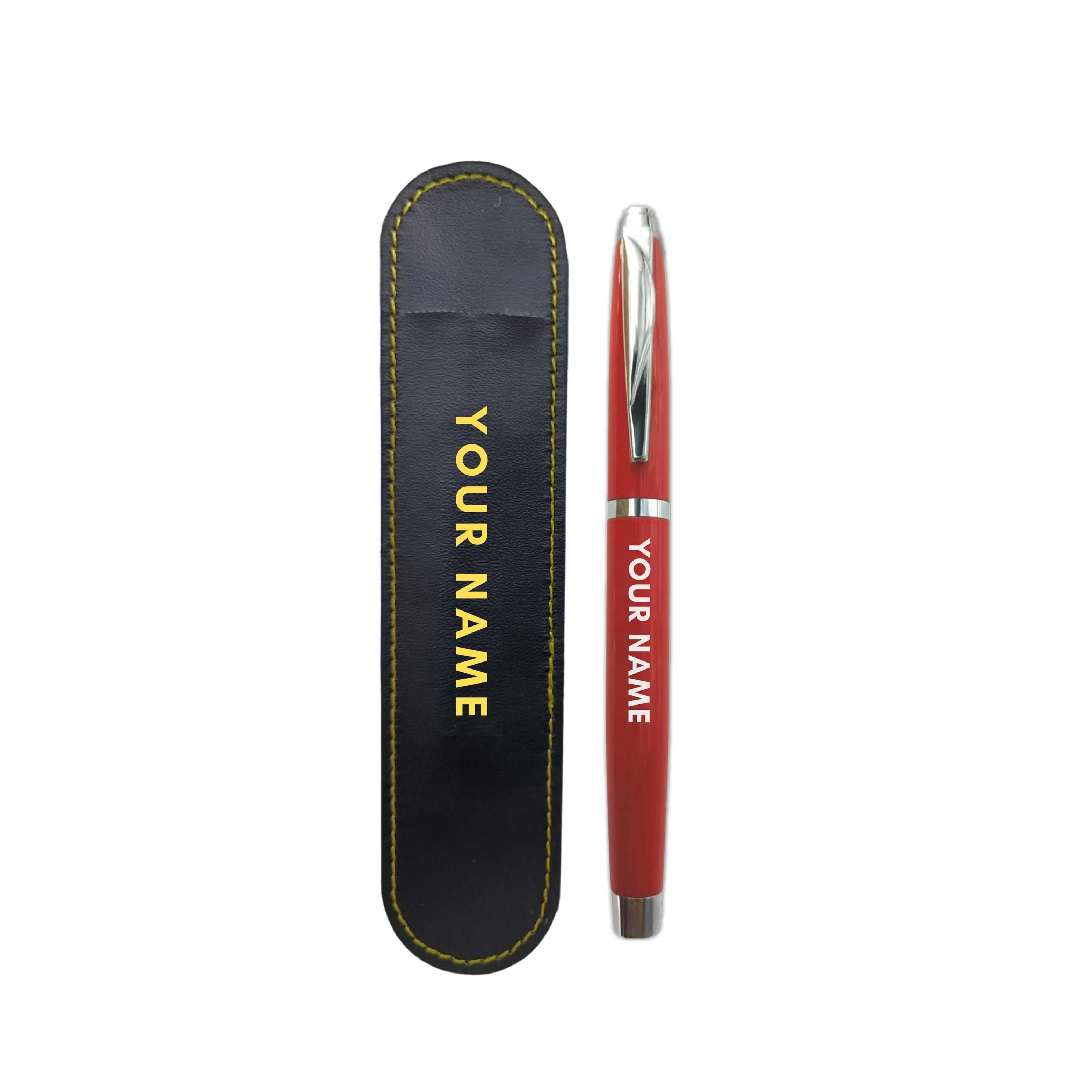 Customized Pen Gift with Engraved for School College Friends (Red) - Your Name - Image 5