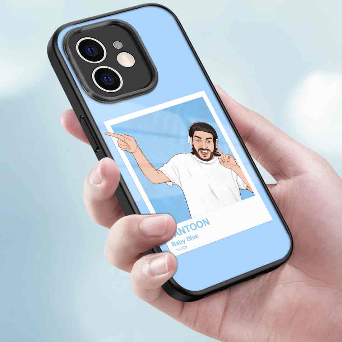 Customized Photo Cell Phone Case iPhone 12 Back Case With Image - Cartoonize Photo - Image 3