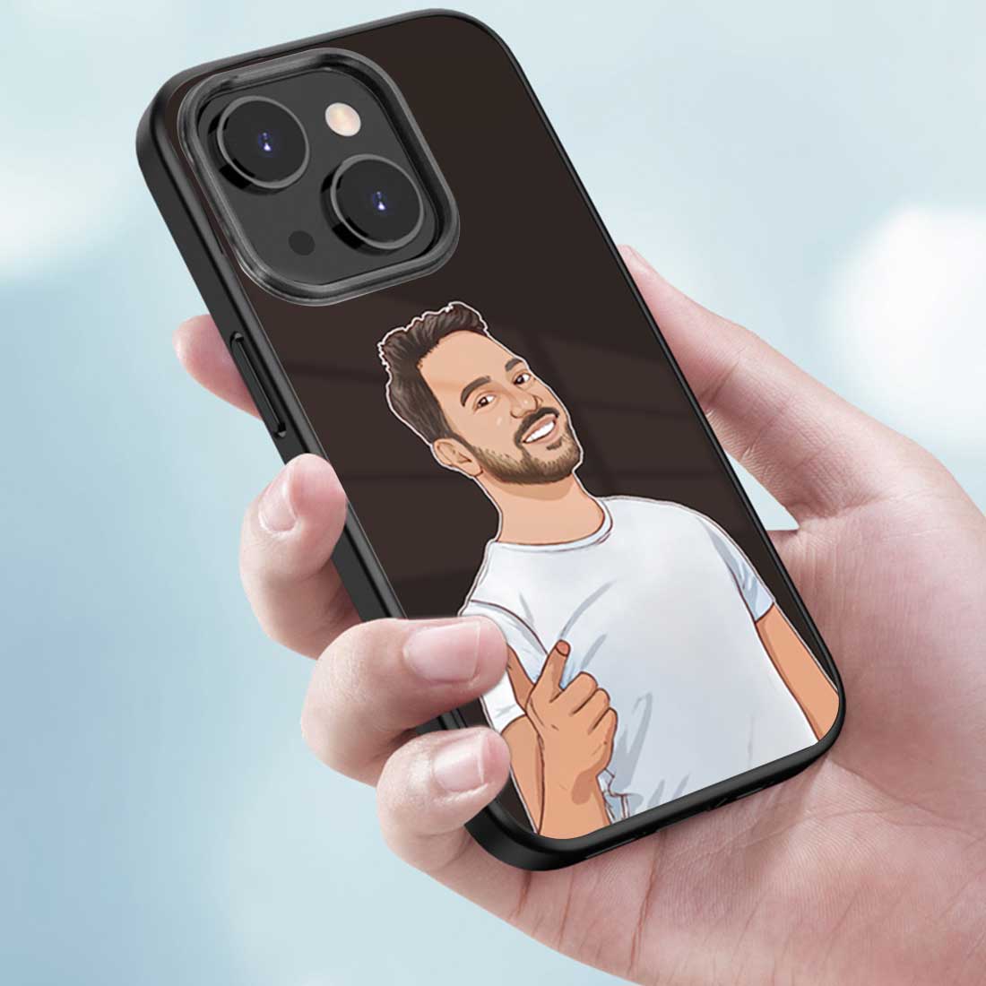 Customized Photo Cell Phone Case for iPhone 13 Back Case with Image - Cartoonize Photo - Image 3