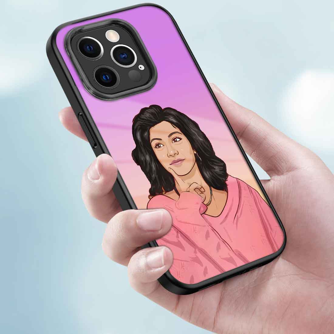 Customized Photo in Phone Cover iPhone 12 Pro Back Cover Case With Cartoon Filter - Image 3