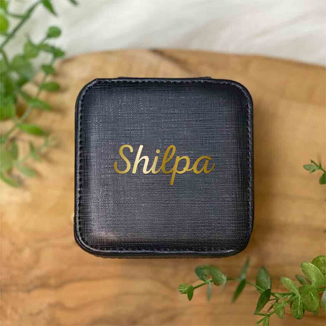 Customized Portable Travel Mini Jewelry Organizer Pu Leather Ring Organizer Case Storage Box for Women - Image 3