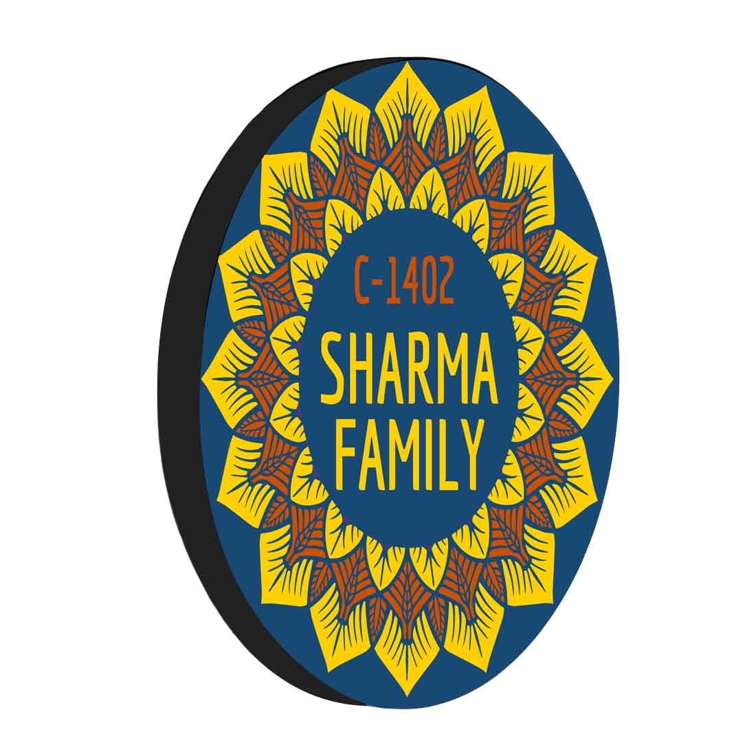 Customized Door Name Plates for Home Office Outdoor - Yellow Flowers - Image 6
