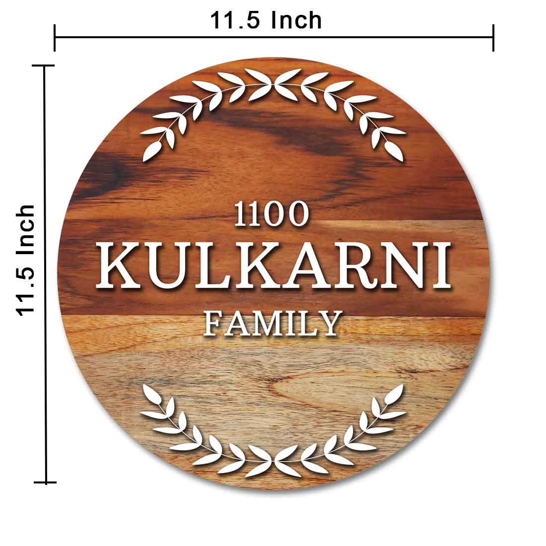 Customized Wooden Name Plate Design for Home Entrance Acrylic Letters - Image 4
