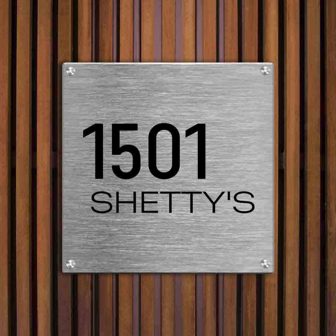 Customized Stainless Steel Name Plates for Home Outdoor Name Board