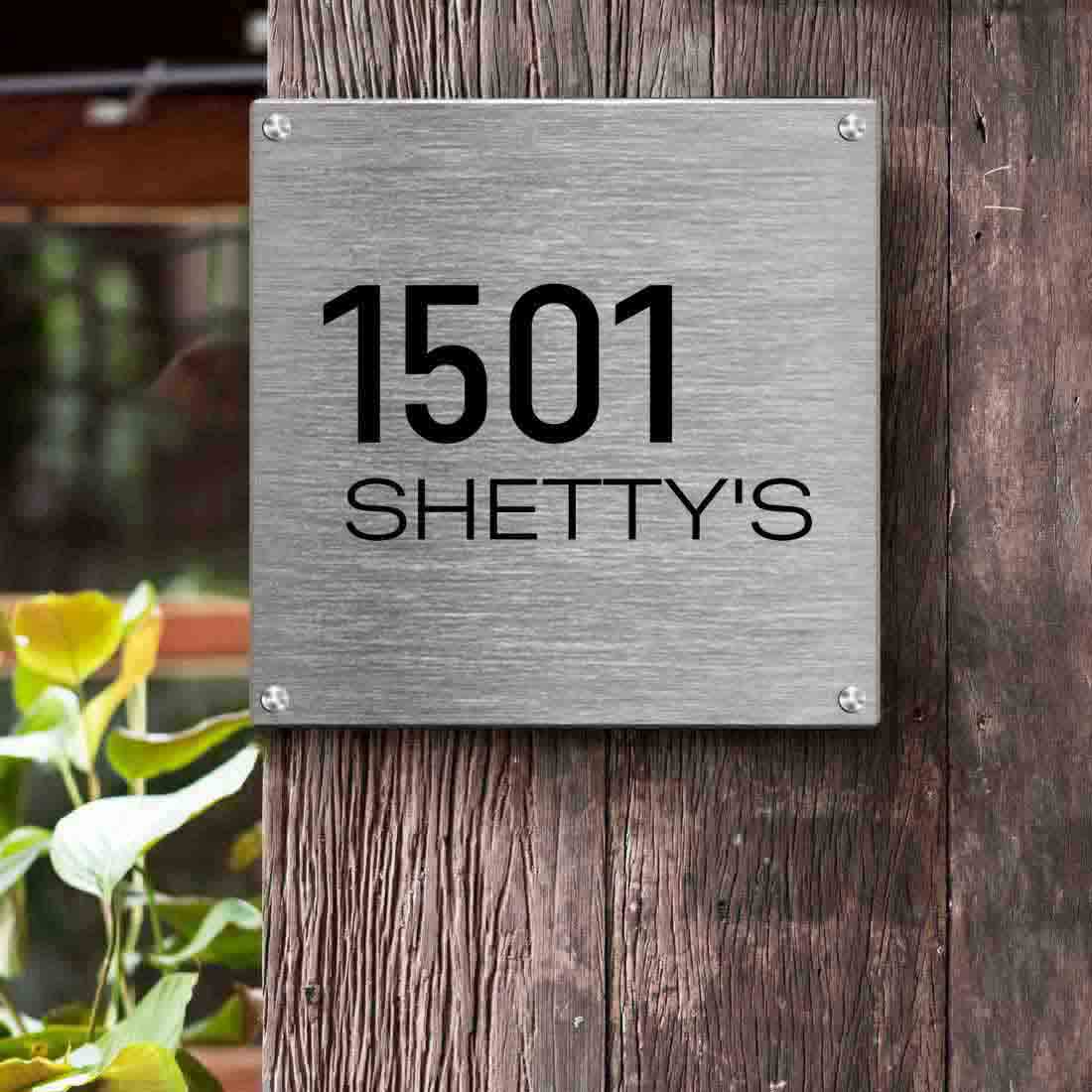 Customized Stainless Steel Name Plates for Home Outdoor Name Board - Image 2