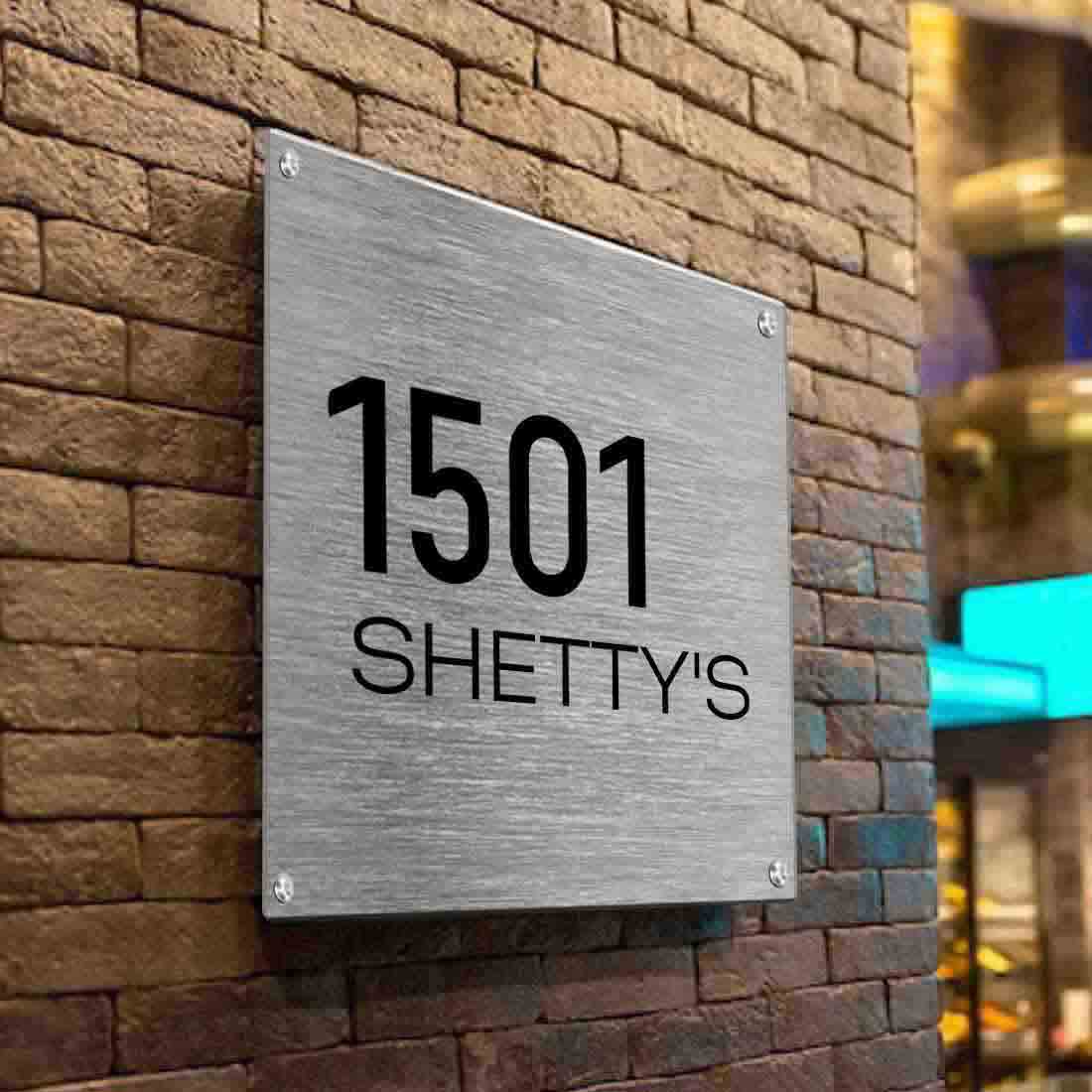 Customized Stainless Steel Name Plates for Home Outdoor Name Board - Image 3