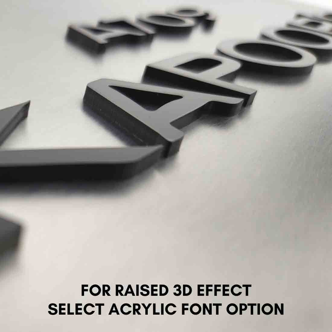 Customized Stainless Steel Name Plates for Home Outdoor Name Board - Image 5