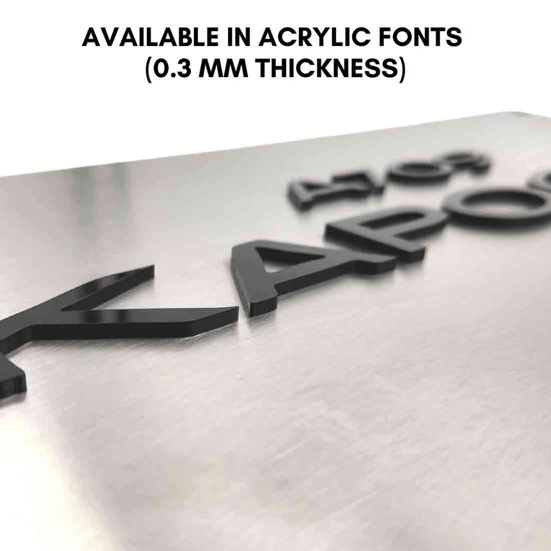 Customized Stainless Steel Name Plates for Home Outdoor Name Board - Image 6