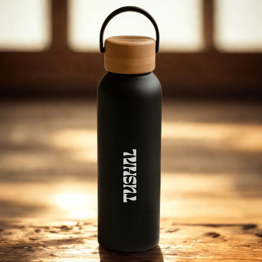 Customized Stainless Steel Water Bottle with Bamboo Lid 500ml – Eco-Friendly, Insulated, Leak-Proof - Image 6