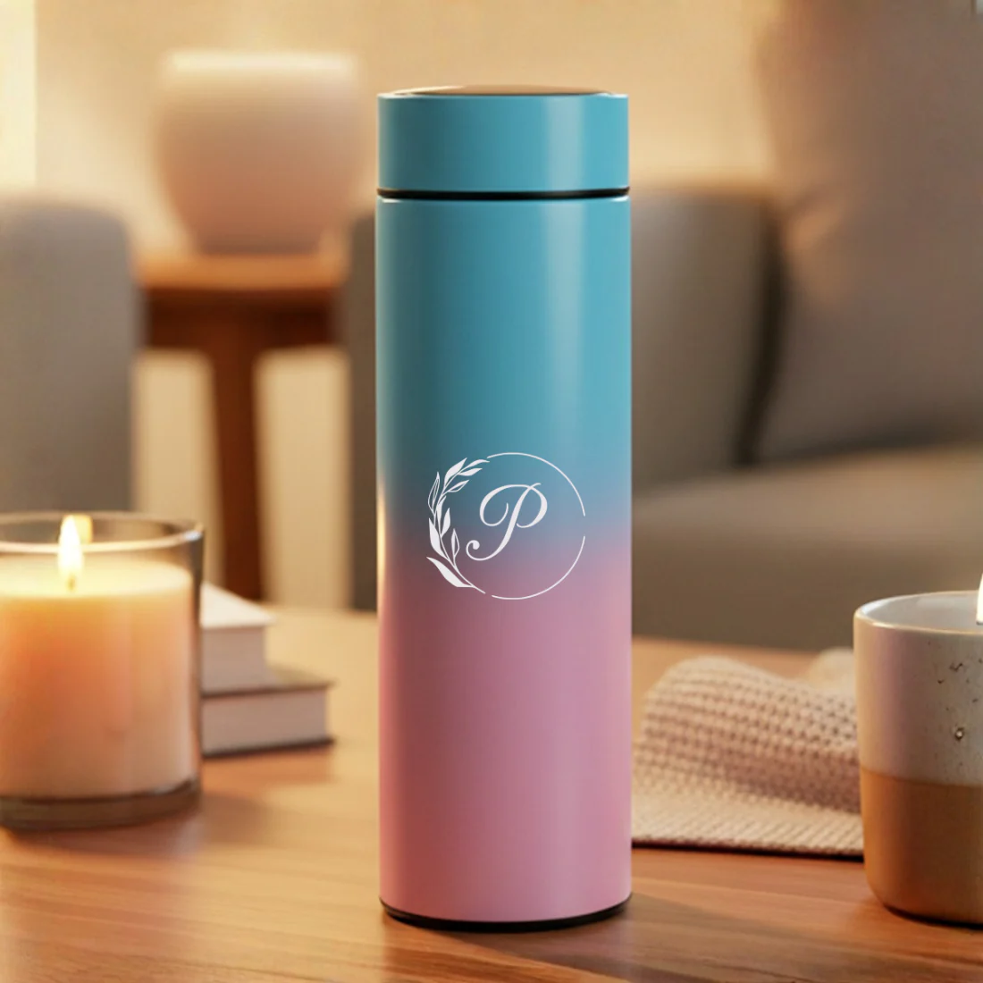 Customized Temperature Water Bottle with Insulated Display Bottle 500ml - Image 12