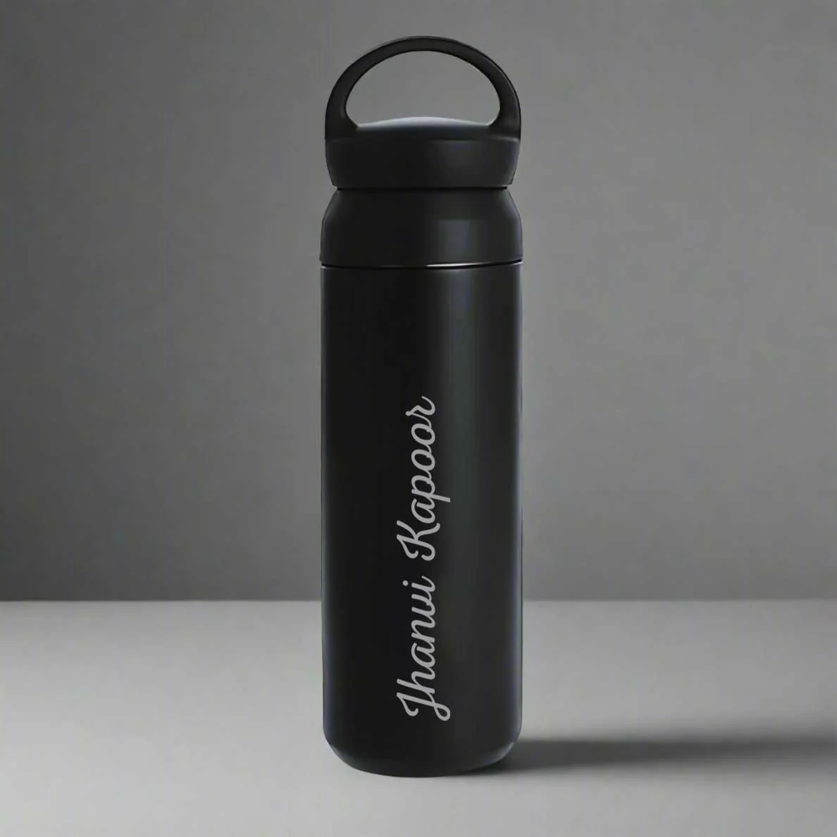 Customized Thermos Vacuum Bottle - Stainless Steel Black Water Bottle 500ml - Image 3