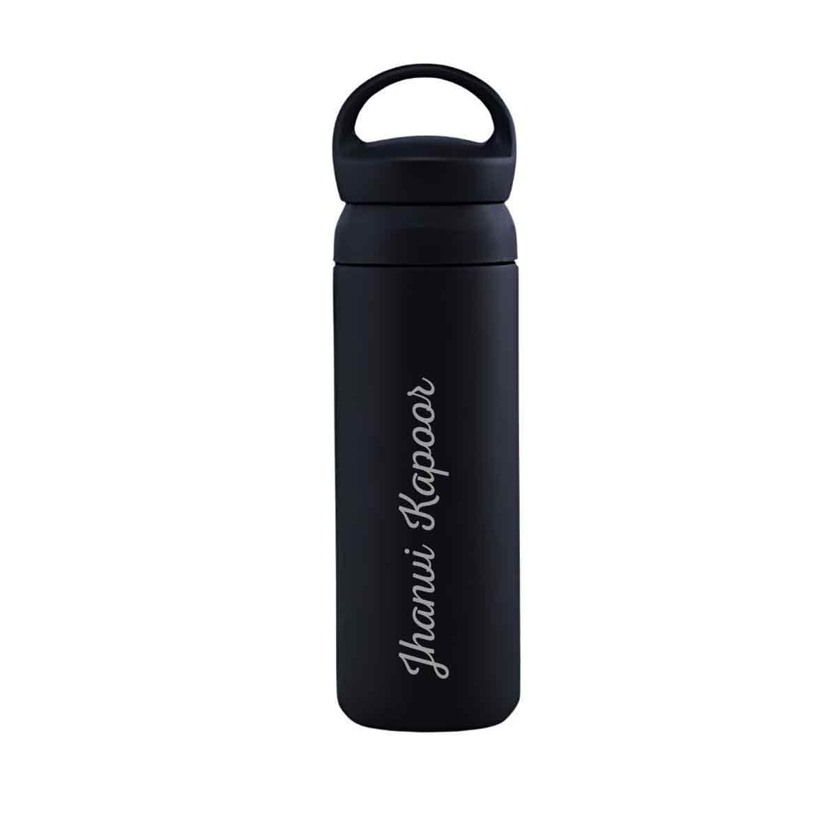 Customized Thermos Vacuum Bottle - Stainless Steel Black Water Bottle 500ml - Image 5
