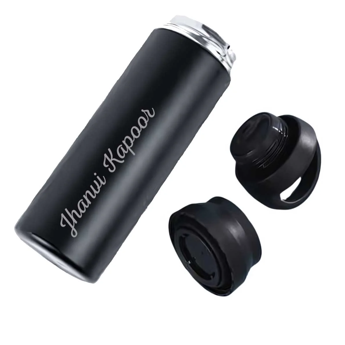 Customized Thermos Vacuum Bottle - Stainless Steel Black Water Bottle 500ml - Image 7