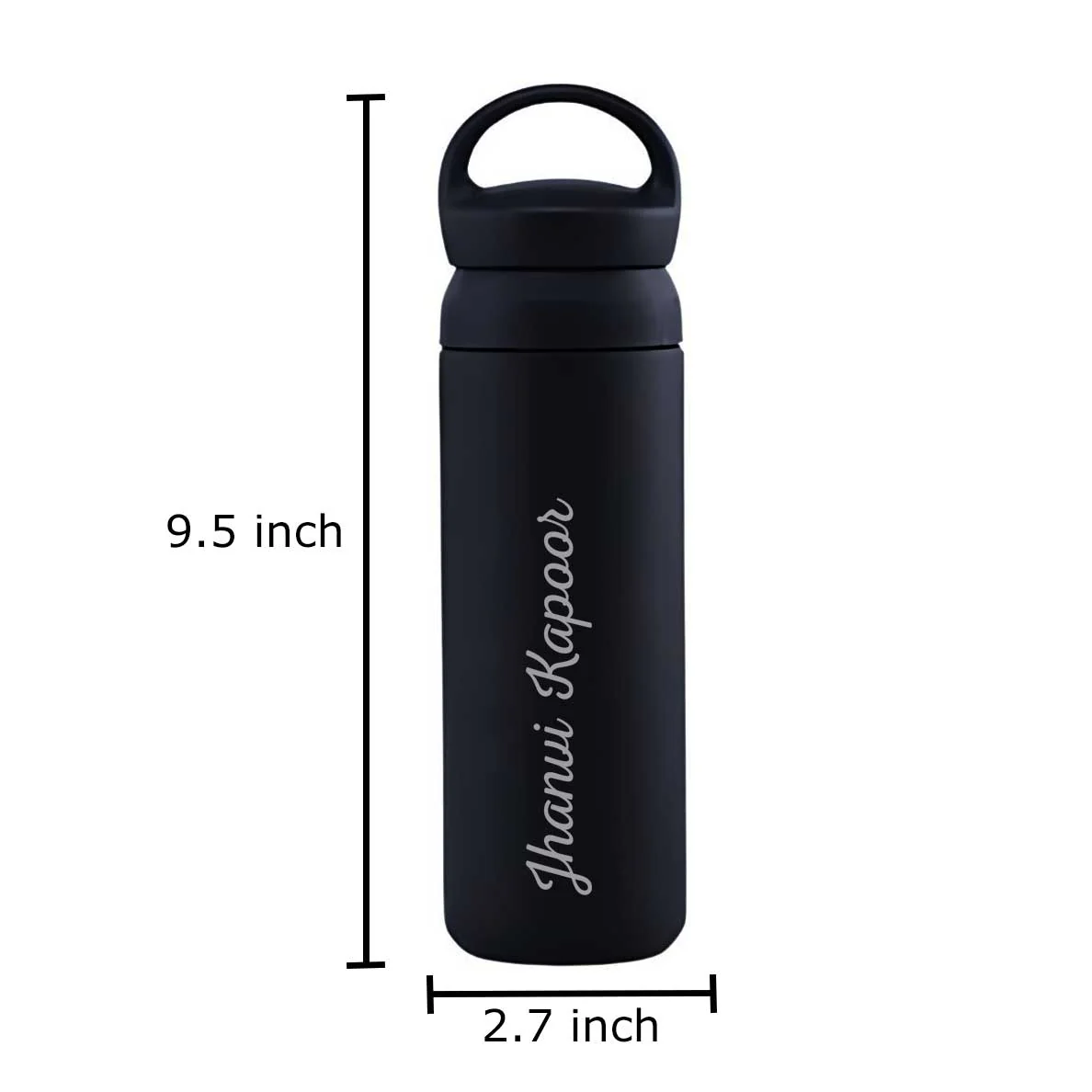 Customized Thermos Vacuum Bottle - Stainless Steel Black Water Bottle 500ml - Image 8
