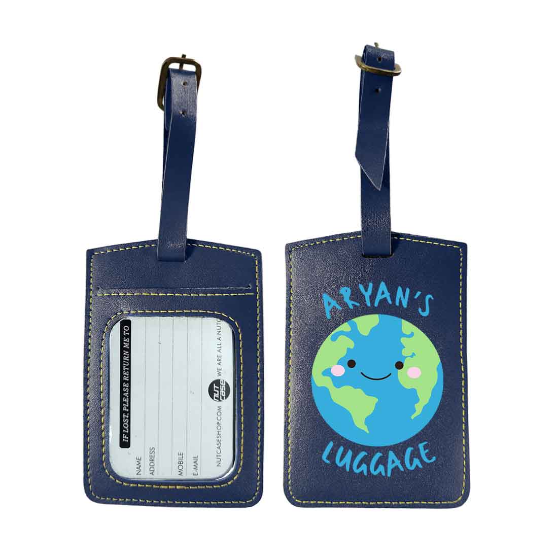Customized Travel Tag for Kids with Name PU Leather Tags - Image 13